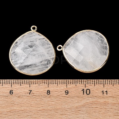 Natural Quartz Crystal Pendants X-G-B009-07G-W-1