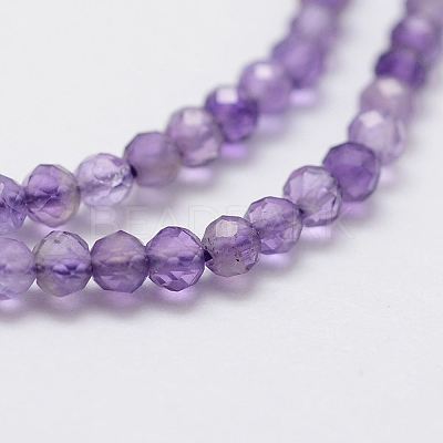 Natural Amethyst Bead Strands X-G-G663-17-2mm-1