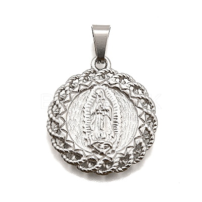 304 Stainless Steel Pendants STAS-B086-10D-P-1