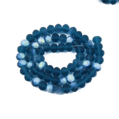 Transparent Glass Beads Strands LS-EGLA-A044-T8mm-MB27-1
