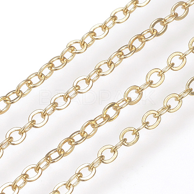Brass Cable Chains KK-S332-18G-1