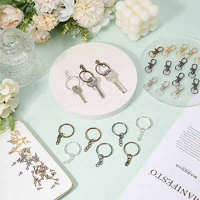 DIY Keychian Jewelry Making Finding Kits DIY-SP0003-24-1