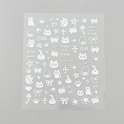 PET Nail Art Stickers MRMJ-WH0077-143B-1