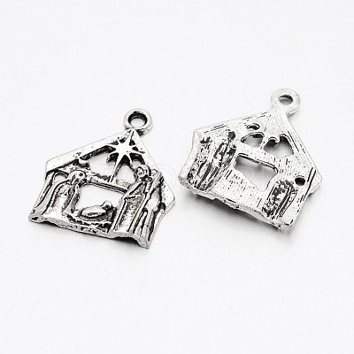 Tibetan Style Alloy Pendants TIBEP-O011-07-1