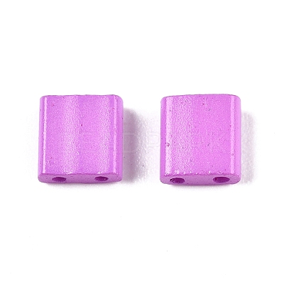 2-Hole Baking Paint Glass Seed Beads SEED-S023-17C-15-1
