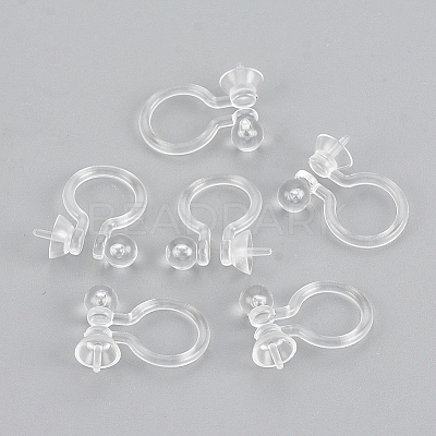 Plastic Clip-on Earring Findings KY-S155-08-1