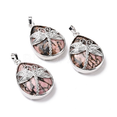 Natural Rhodonite Pendants G-G900-01P-23-1