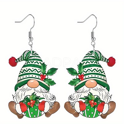 Christmas Acrylic Dangle Earrings FS-WG0219A-02-1