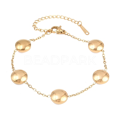 304 Stainless Steel Link Bracelets BJEW-H641-07G-1