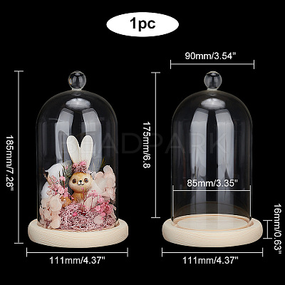 Glass Dome Cover AJEW-WH0307-75A-1