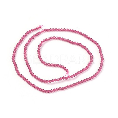 Transparent Glass Beads Strands GLAA-F094-A14-1