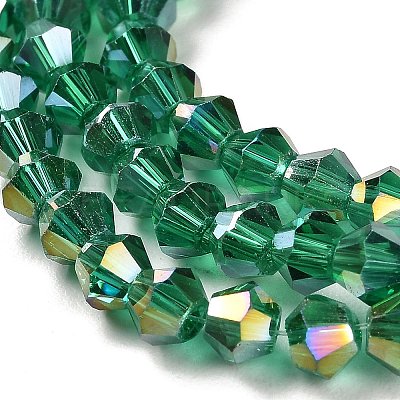 Transparent Electroplate Glass Beads Strands LS-GLAA-F029-2mm-A10-1