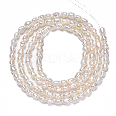 Natural Cultured Freshwater Pearl Beads Strands PEAR-N012-02G-1