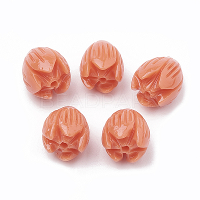 Dyed Synthetic Coral Beads CORA-N002-B-04G-1
