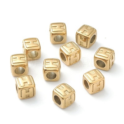 304 Stainless Steel European Beads STAS-H145-01H-G-1