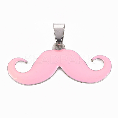 201 Stainless Steel Enamel Pendants STAS-S110-075A-1