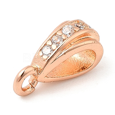 Brass with Cubic Zirconia Pendants KK-Q781-04RG-1