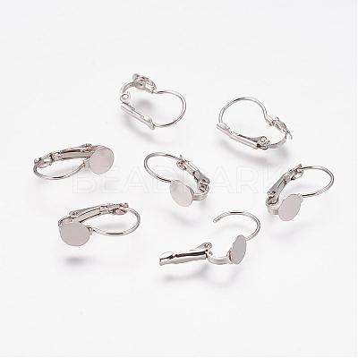 Brass Leverback Earring Findings KK-B797-3-1