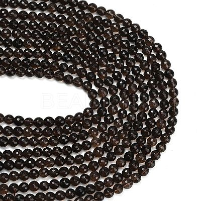 Natural Smoky Quartz Beads Strands G-C280-B09-8mm-1