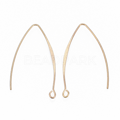 Brass Earring Hooks KK-N231-07-NF-1