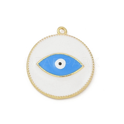 Brass Enamel Pendants KK-M322-04G-1