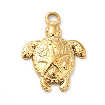 Ion Plating(IP) 201 Stainless Steel Pendants STAS-P312-09G-1