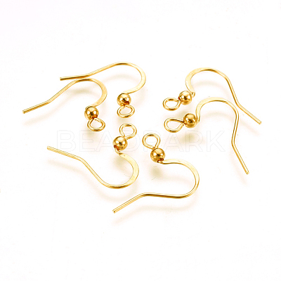 316 Surgical Stainless Steel Earring Hooks X-STAS-P220-13G-1