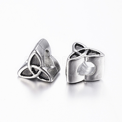 304 Stainless Steel European Beads Enamel Settings STAS-H368-30AS-1