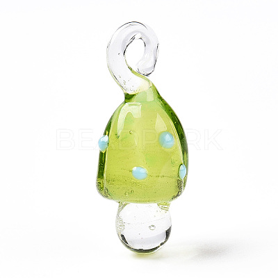Handmade Lampwork Pendants LAMP-T021-23E-1