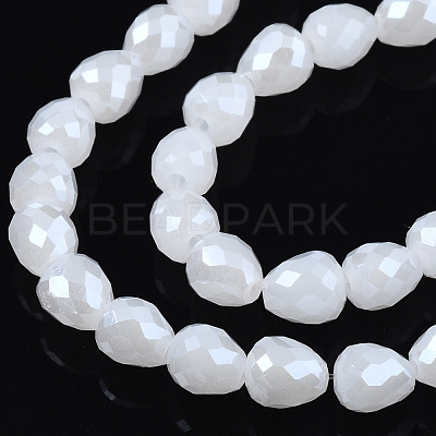 Electroplate Glass Beads Strands EGLA-T008-15D-1