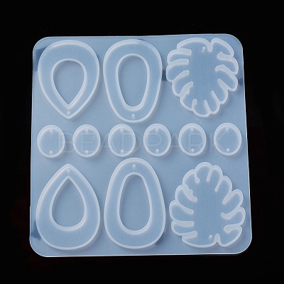 DIY Pendant Earring Silicone Molds X-DIY-L021-68-1