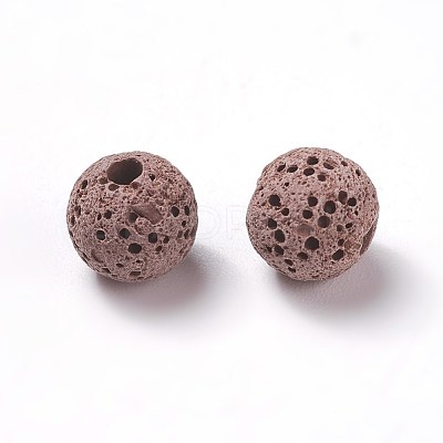 Unwaxed Natural Lava Rock Beads X-G-F325-8mm-A13-1