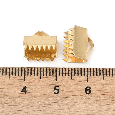 304 Stainless Steel Ribbon Crimp Ends STAS-E471-05J-G-1