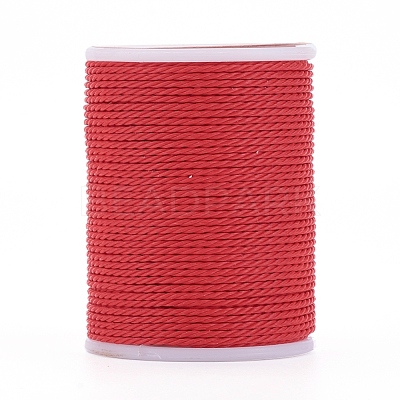 Round Waxed Polyester Cord X-YC-G006-01-1.0mm-15-1