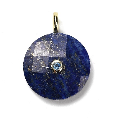 Dyed Natural Lapis Lazuli Faceted Pendants G-A287-02G-04-1