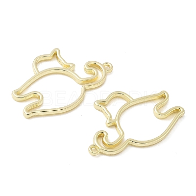 Alloy Open Back Bezel Pendants X-FIND-L025-02G-1