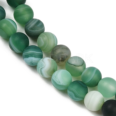 Natural Grade A Striped Agate/Banded Agate Beads Strands G-E478-08-10MM-1