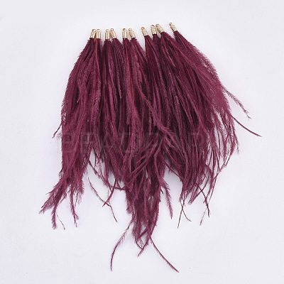 Ostrich Feather Tassel Big Pendant Decorations FIND-S302-08K-1