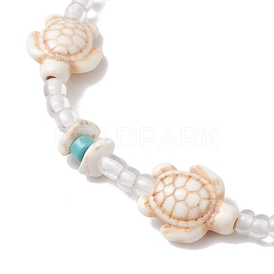 Summer Beach Turtle Anklets AJEW-AN00673-1