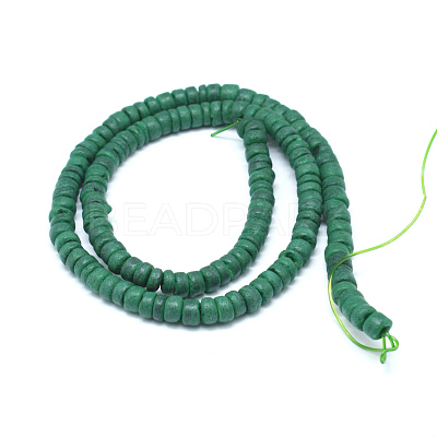 Natural Coconut Rondelle Bead Strands COCB-O002-01A-1