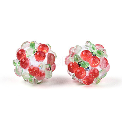 Fruit Round Resin Beads LS-RESI-T059-03F-1