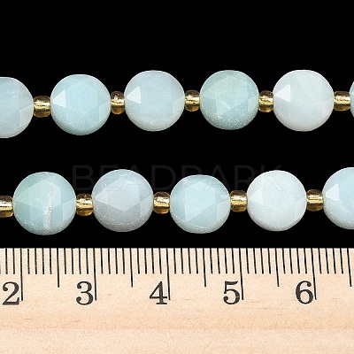 Natural Flower Amazonite Beads Strands G-C116-A183-02-1
