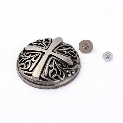 Alloy & Iron Craft Solid Screw Rivet PALLOY-WH0084-06EB-1