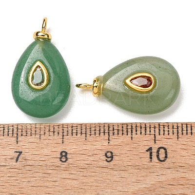 Natural Green Aventurine Pendants GG-CBAA798-01G-06-1