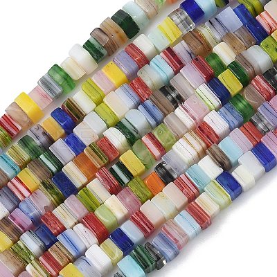 Handmade Lampwork Beads Strands LAMP-Q037-02A-09-1