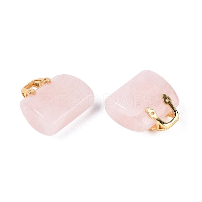 Natural Rose Quartz Pendants G-Q602-01G-05-1