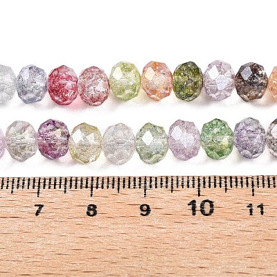 Transparent Glass Beads Strands GLAA-T023-8mm-A15-1