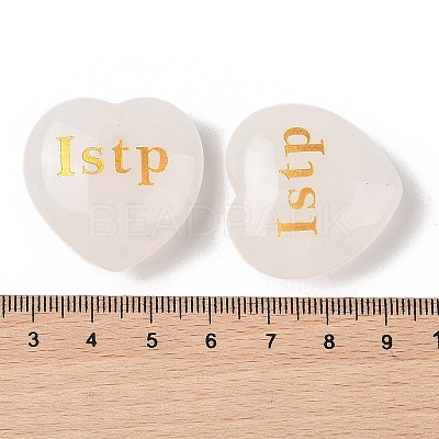 Natural Quartz Crystal Heart Engraving MBTI Figurines Statues for Home Office Desk Decorations X1-G-K353-05E-1