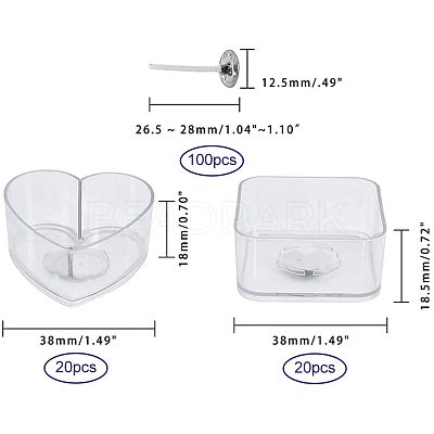 Plastic Candle Cups AJEW-PH0016-58-1