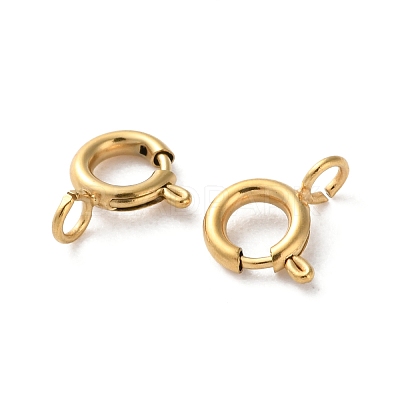 Ion Plating(IP) 304 Stainless Steel Spring Ring Clasps STAS-C114-04A-G-1